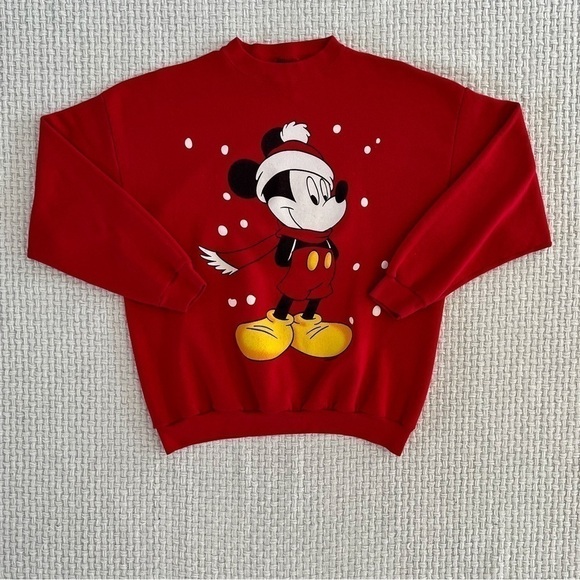VINTAGE Mickey Mouse Crewneck Pullover - Picture 3 of 5